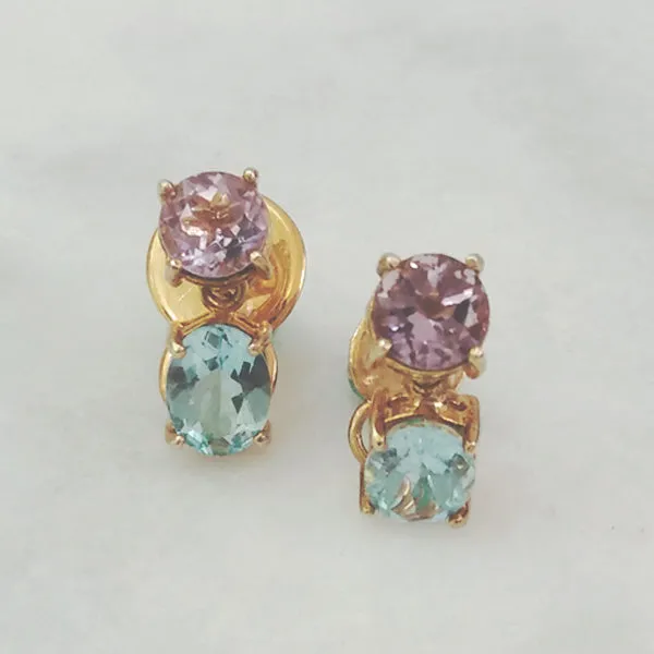 Amethyst & Blue Topaz Separates Earrings
