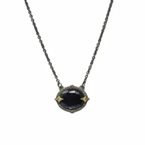 Armenta Sterling Silver Onyx Mother of Pearl Pendant