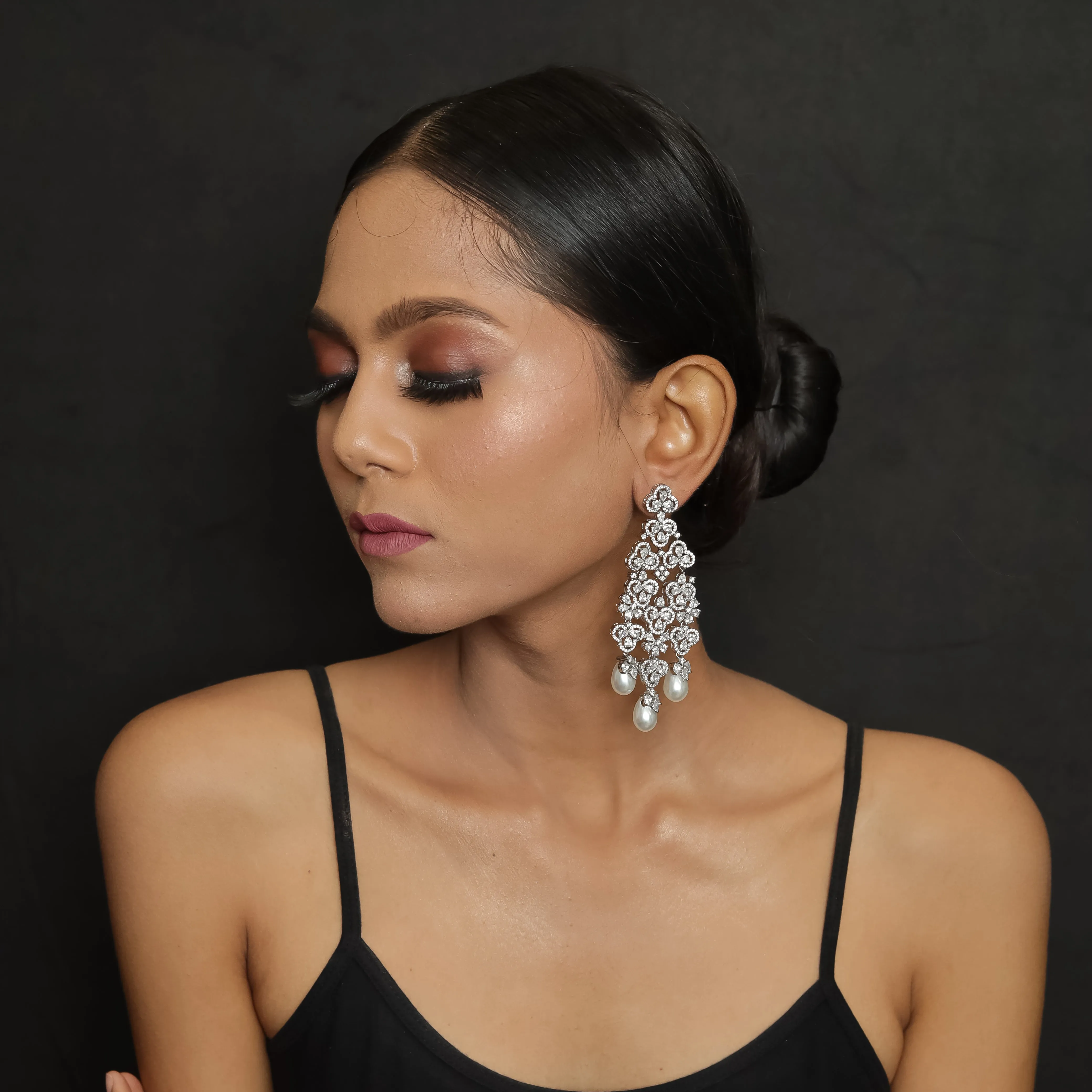 Danglers Zircon/AD Earring 4178-69