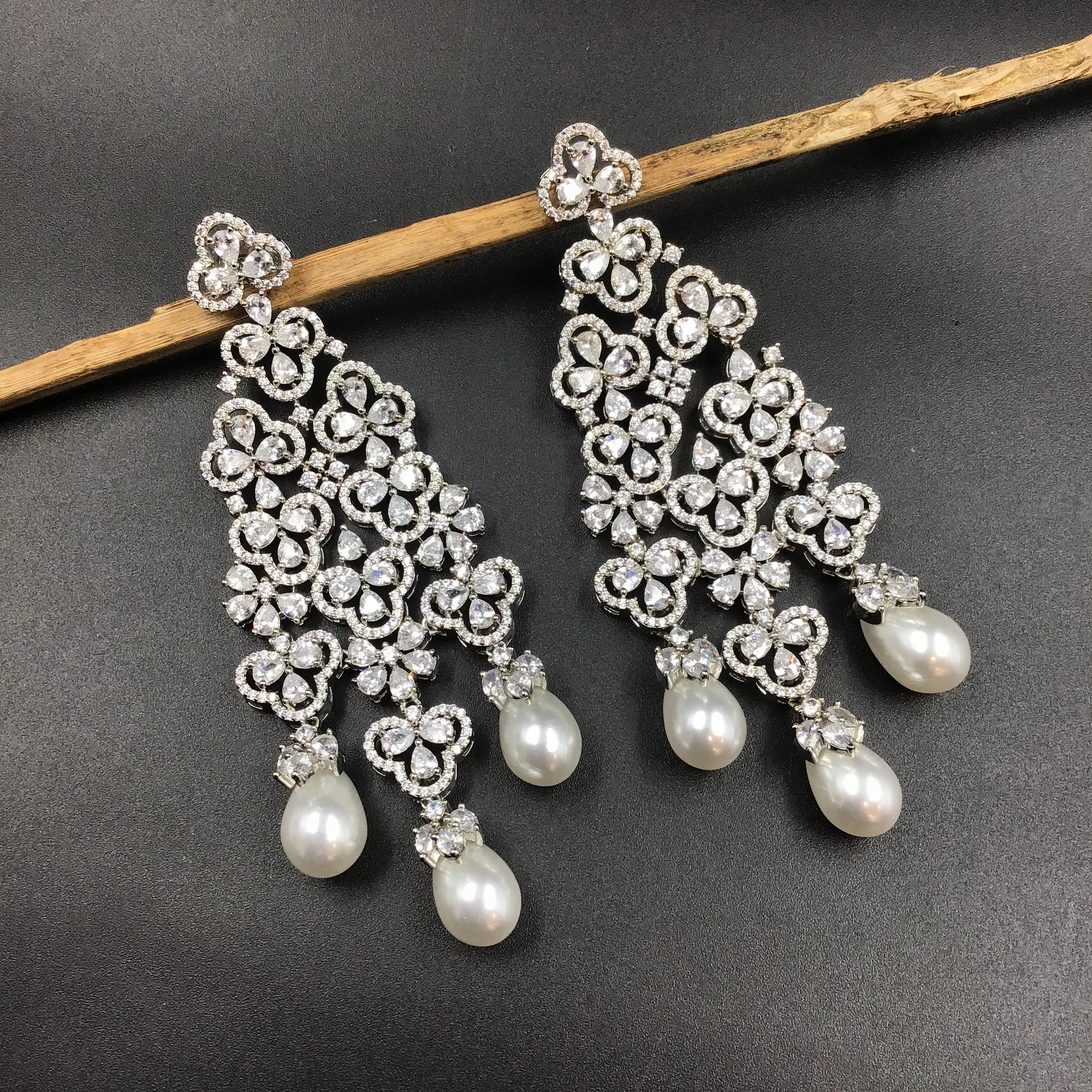 Danglers Zircon/AD Earring 4178-69