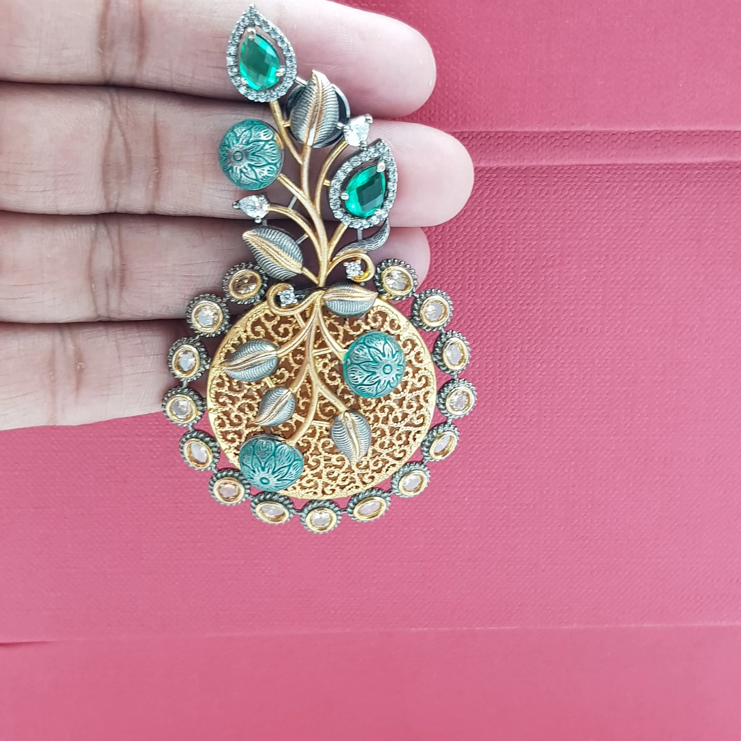 Danglers Zircon/AD Earring 9096-100