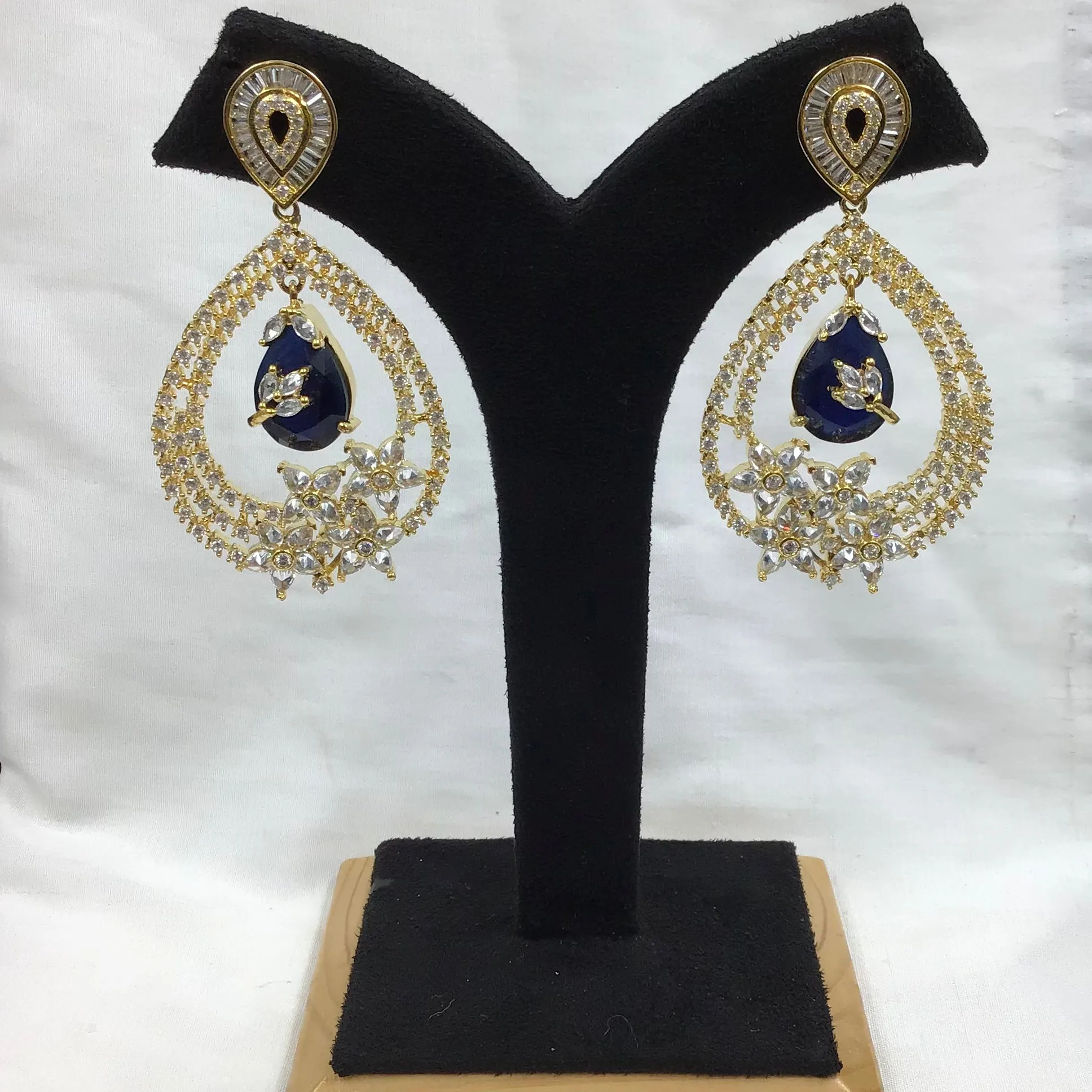 Designer Danglers Zircon/AD Earring 8846-100