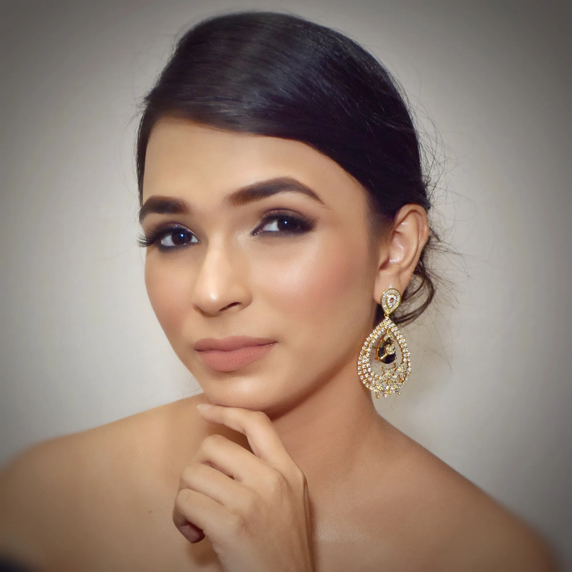 Designer Danglers Zircon/AD Earring 8846-100