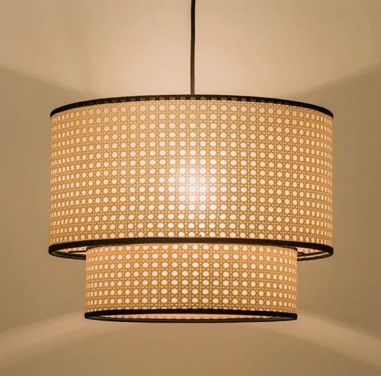 Kresteda Rattan Dual Layer Pendant Lamp