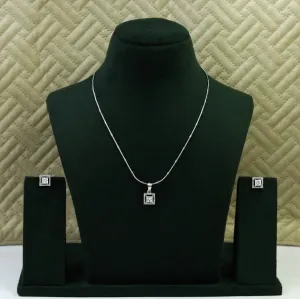 Light Zircon/AD Pendant Set 7470-34