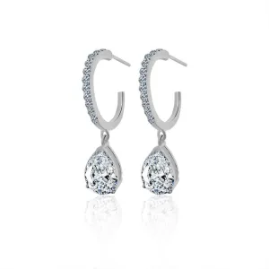 Pear Drop Zircon Dangles