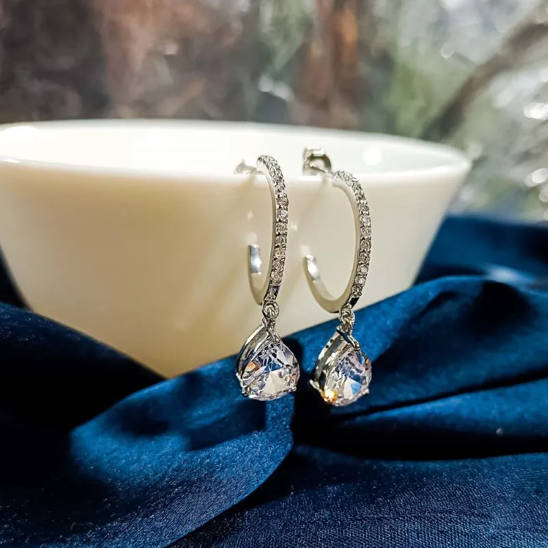 Pear Drop Zircon Dangles