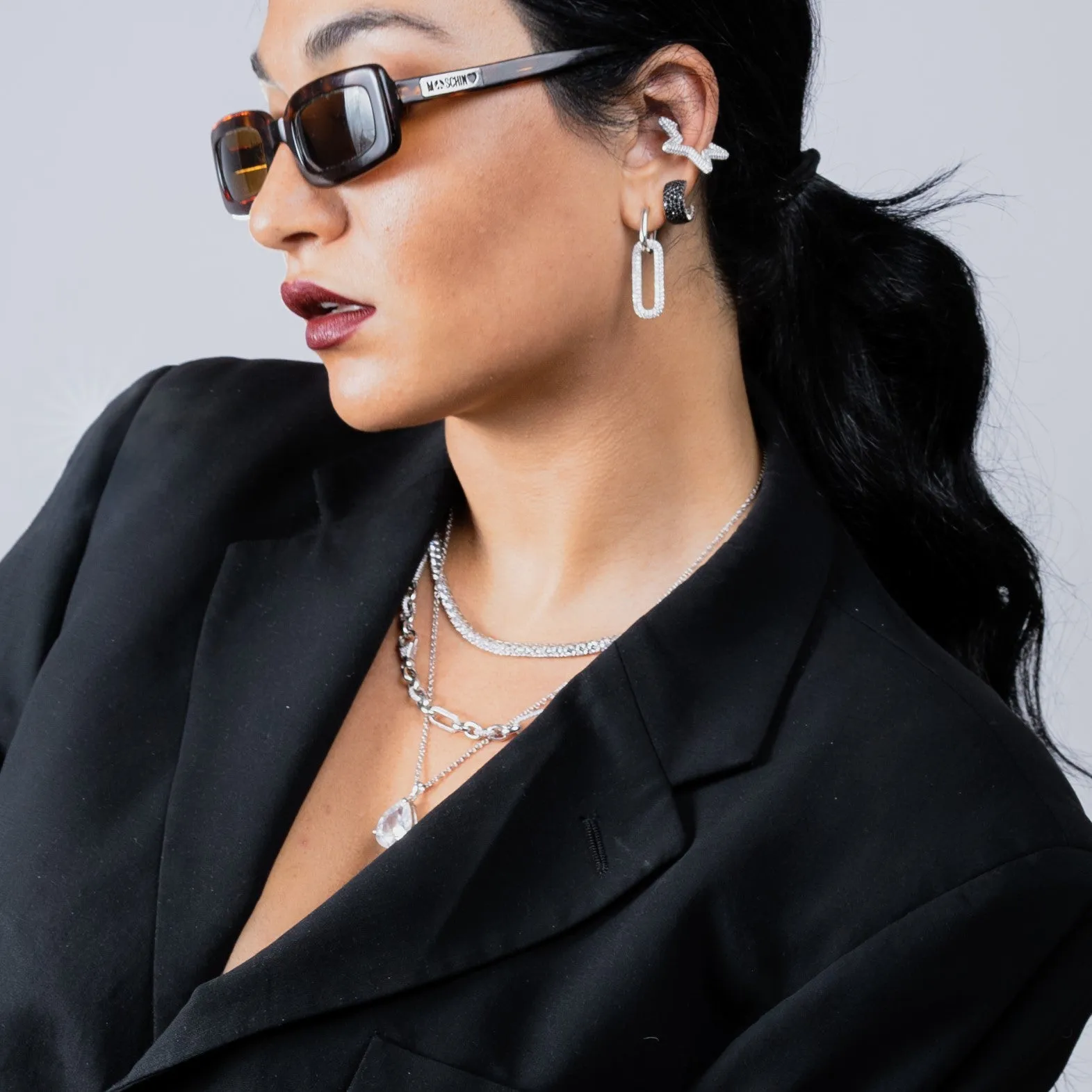 Radiant Crescent Hoops