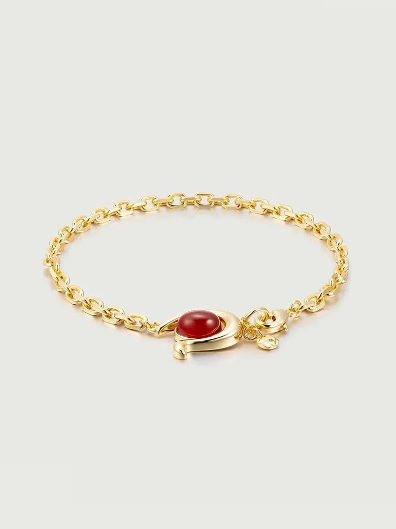 Red Onyx Detachable Necklace
