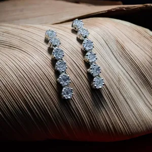 Silver Zircon/AD Earring 12298-8709