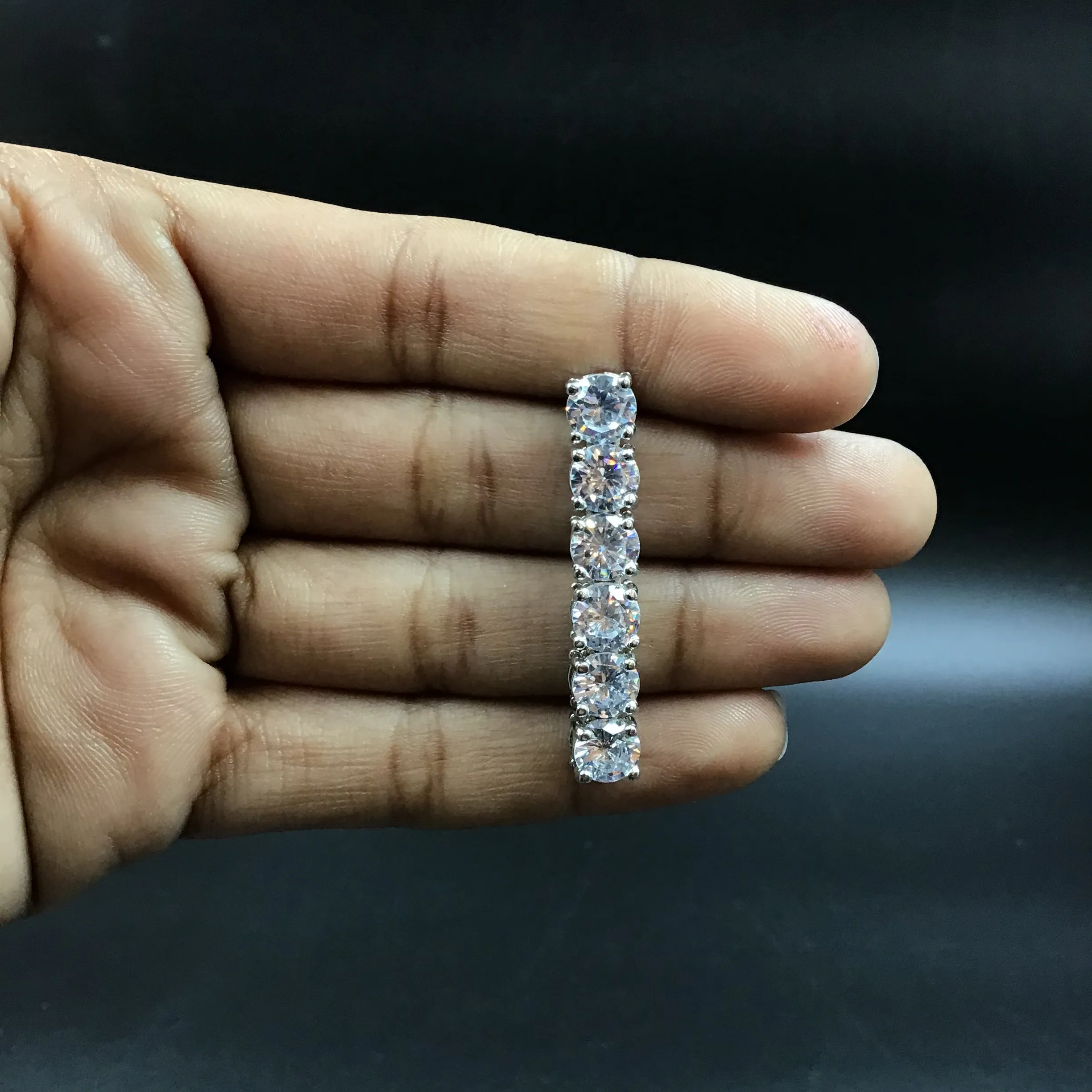 Silver Zircon/AD Earring 12298-8709