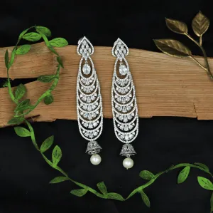 Silver Zircon/AD Earring 16423